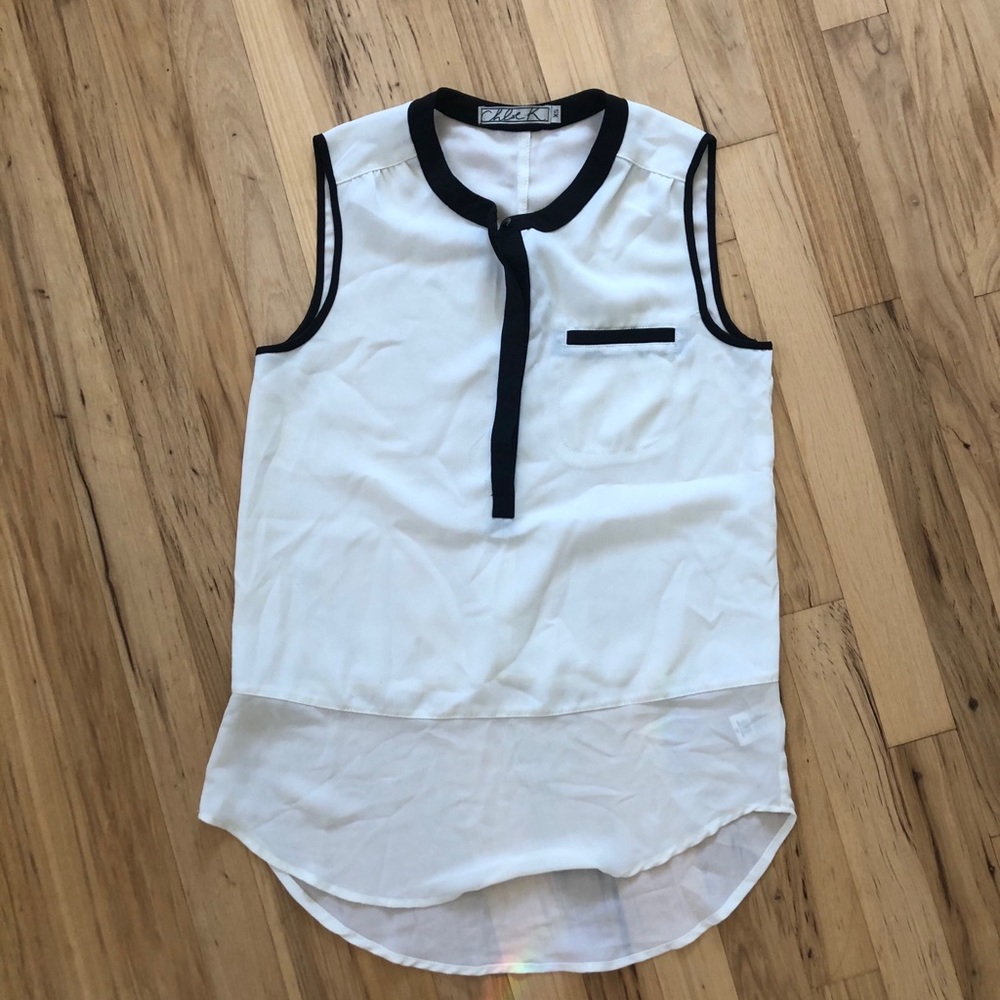 Chloe K Hi-Low Tank Top